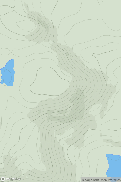 Thumbnail image for Meall Riabhach [Kyle of Lochalsh to Garve] showing contour plot for surrounding peak